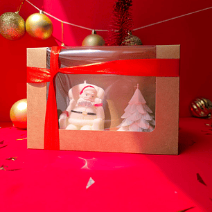 Kit regalo “Viejito pascuero + Árbol de navidad“ 