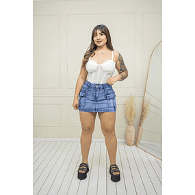 FALDA SHORT CELESTE FORTREST 36/38/40/42