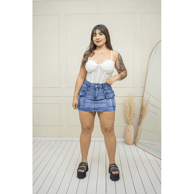 FALDA SHORT CELESTE FORTREST 36/38/40/42