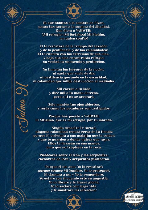 POSTER SALMO 91