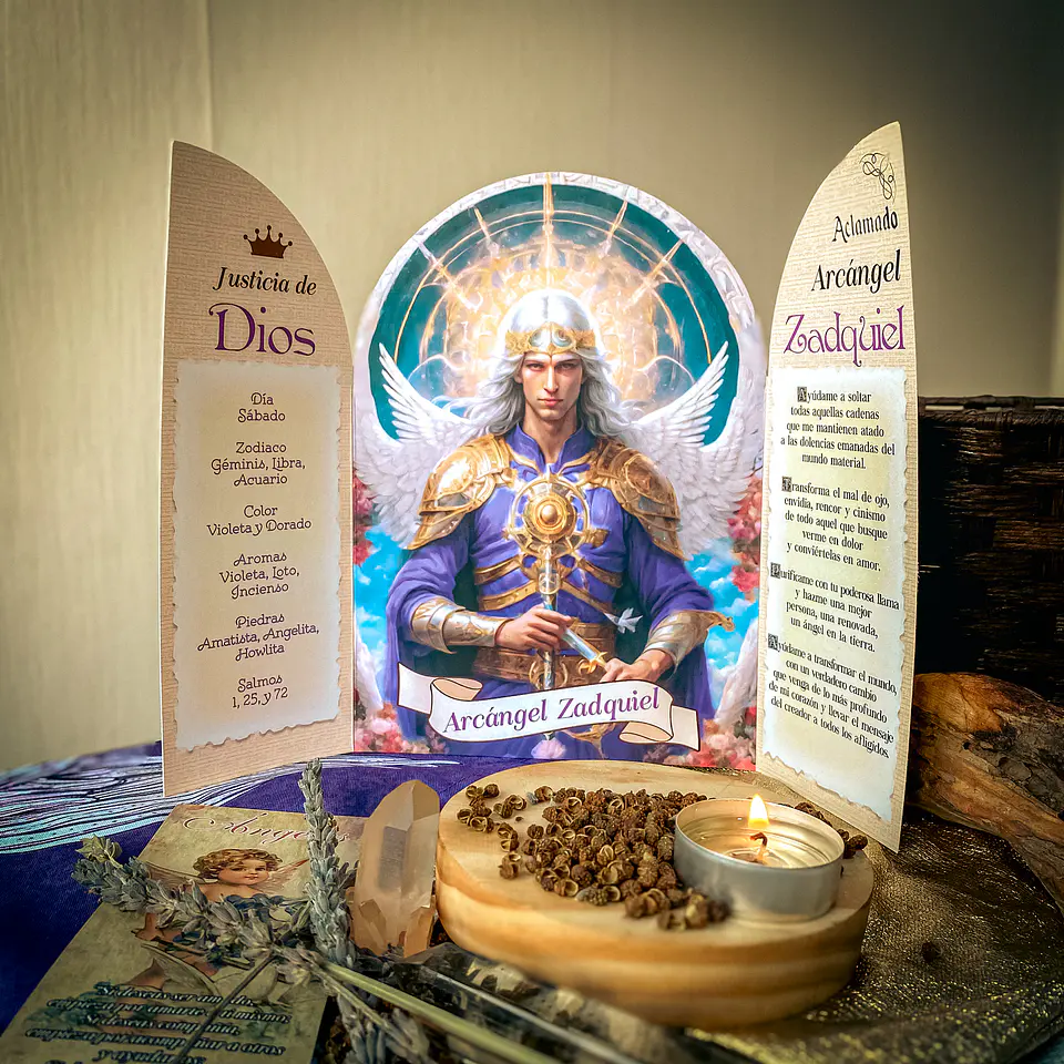 ALTAR - ARCÁNGEL ZADQUIEL - JUSTICIA Y TRANSMUTACIÓN 1