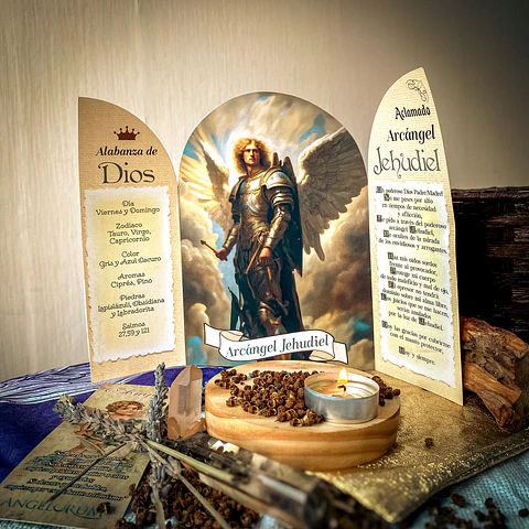 ALTAR - ARCÁNGEL JEHUDIEL - EMPODERAMIENTO Y PROTECCIÓN CONTRA LA ENVIDIA