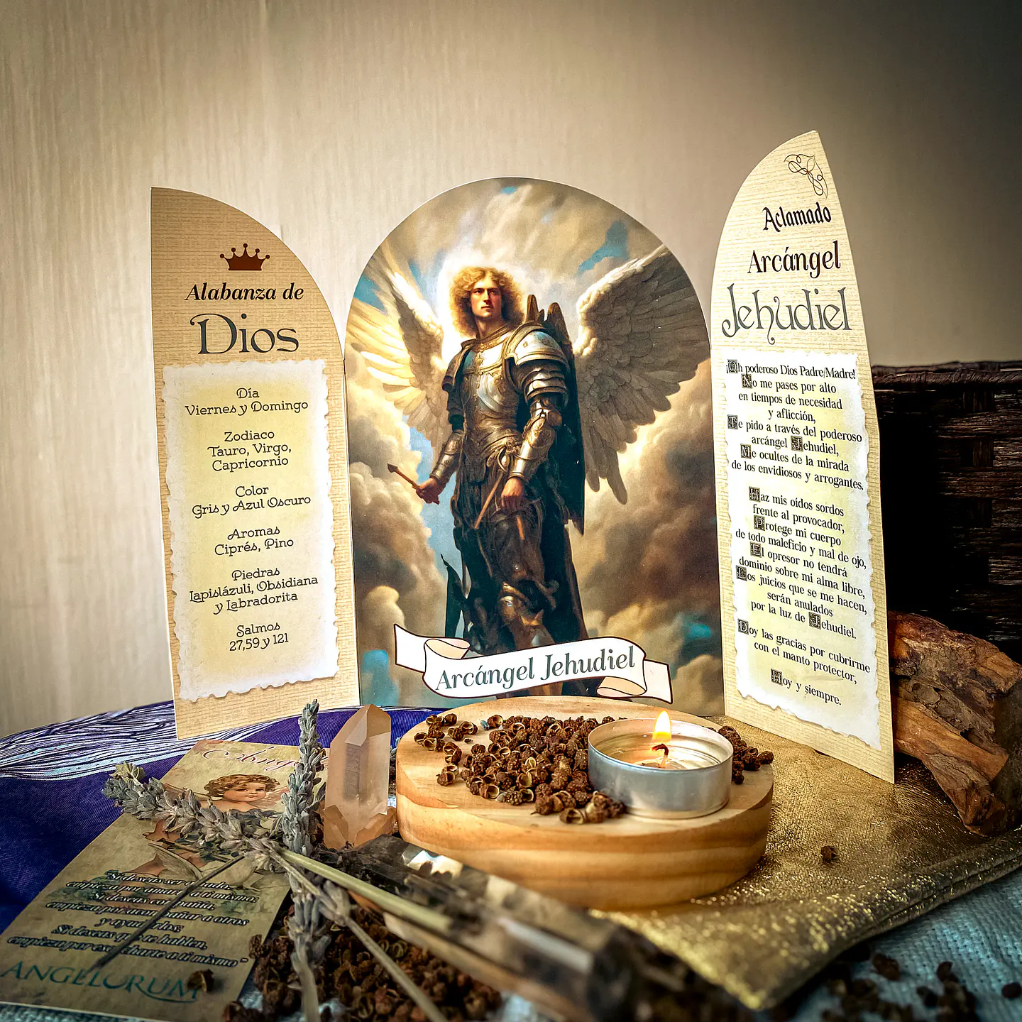ALTAR - ARCÁNGEL JEHUDIEL - EMPODERAMIENTO Y PROTECCIÓN CONTRA LA ENVIDIA 1