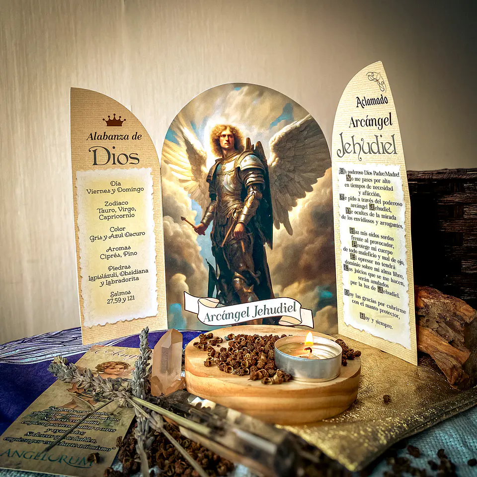 ALTAR - ARCÁNGEL JEHUDIEL - EMPODERAMIENTO Y PROTECCIÓN CONTRA LA ENVIDIA 1