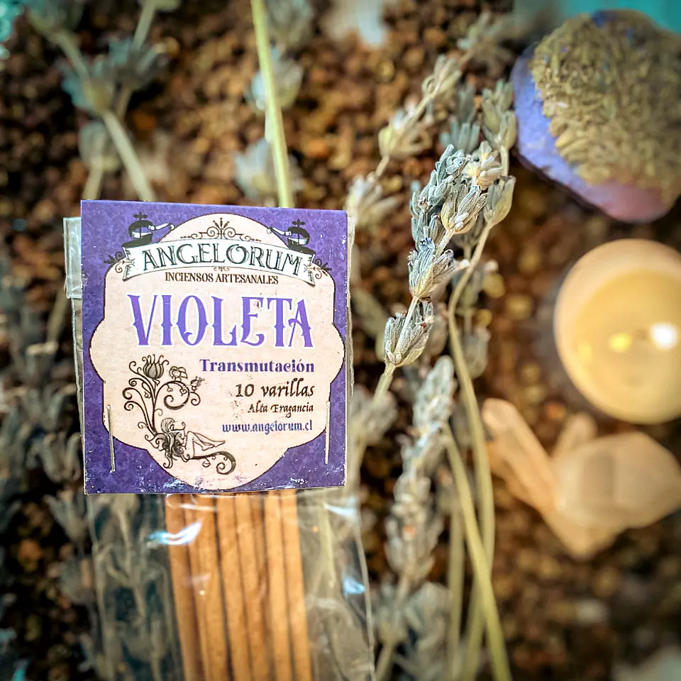 Incienso de Aromaterapia Violeta - 10 Varillas 1