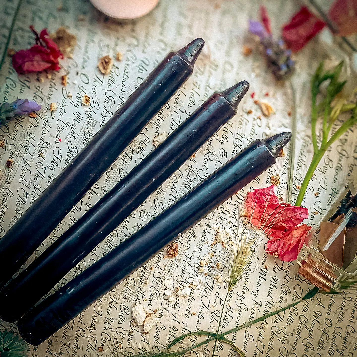 Vela larga Negra - 17 cm 1