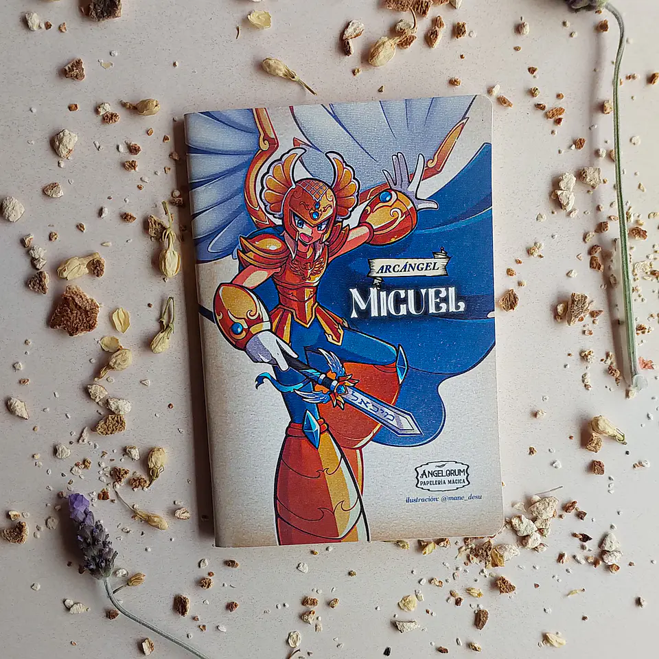 Cuaderno Pequeño Arcángel Miguel anime 1