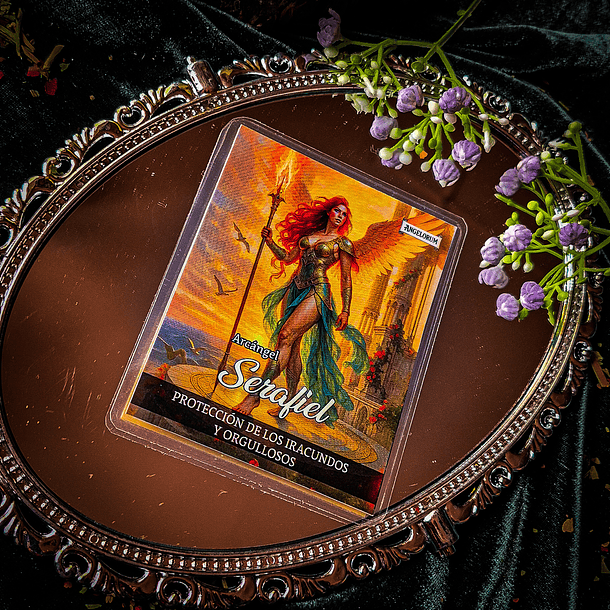 PLEGARIA Y SANTITO - Serafiel protección de los iracundos y orgullosos