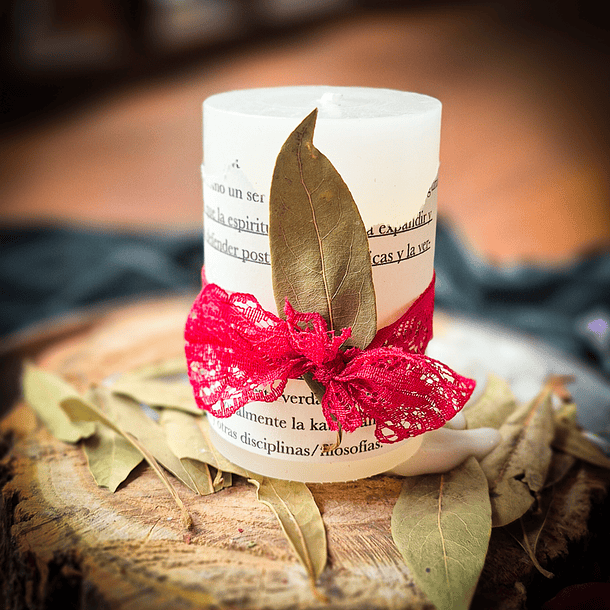 Cirios Pequeños con Laurel 2