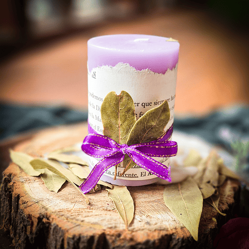 Cirios Pequeños con Laurel