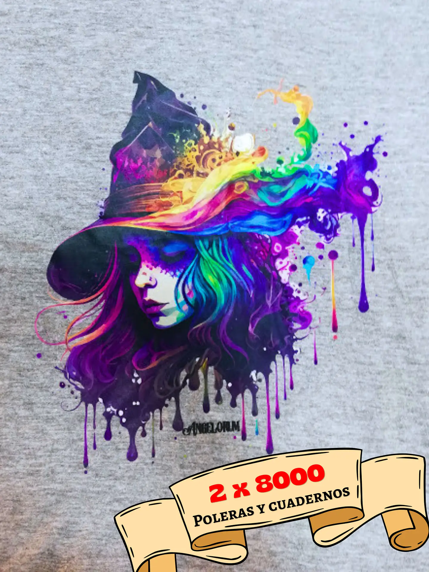 POLERAS ANGELORUM - BRUJA ARCOÍRIS  1