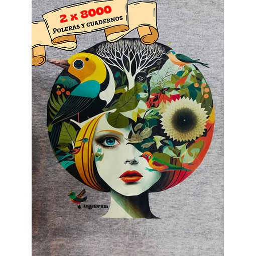 POLERAS ANGELORUM - MUJER NATURAL