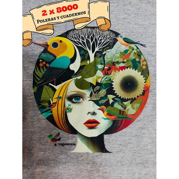 POLERAS ANGELORUM - MUJER NATURAL