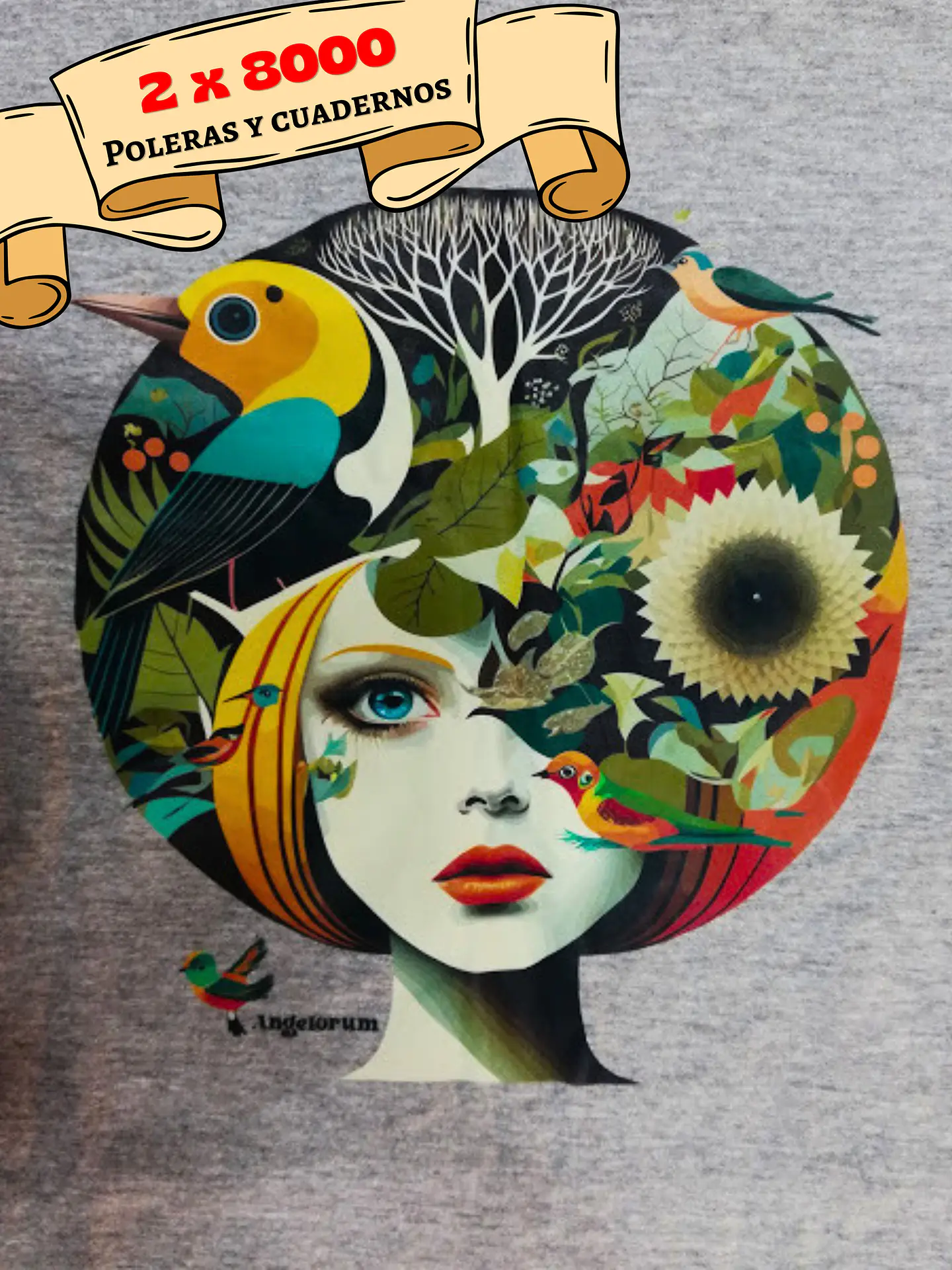 POLERAS ANGELORUM - MUJER NATURAL 1