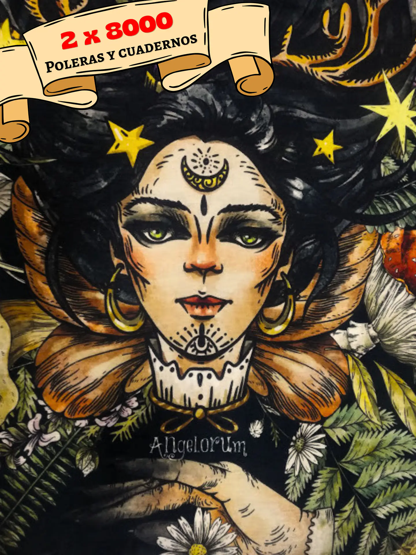 POLERAS ANGELORUM - MUJER Y FLORA 1