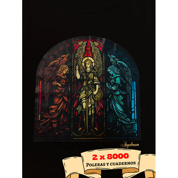POLERAS ANGELORUM - TRES ARCÁNGELES VITRAL