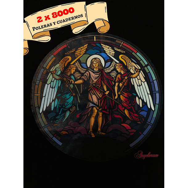 POLERAS ANGELORUM - TRES ARCÁNGELES VITRAL- COPIA