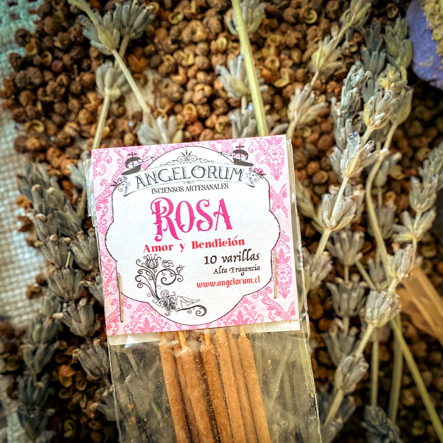 Incienso de Aromaterapia Rosa - 10 varillas 1