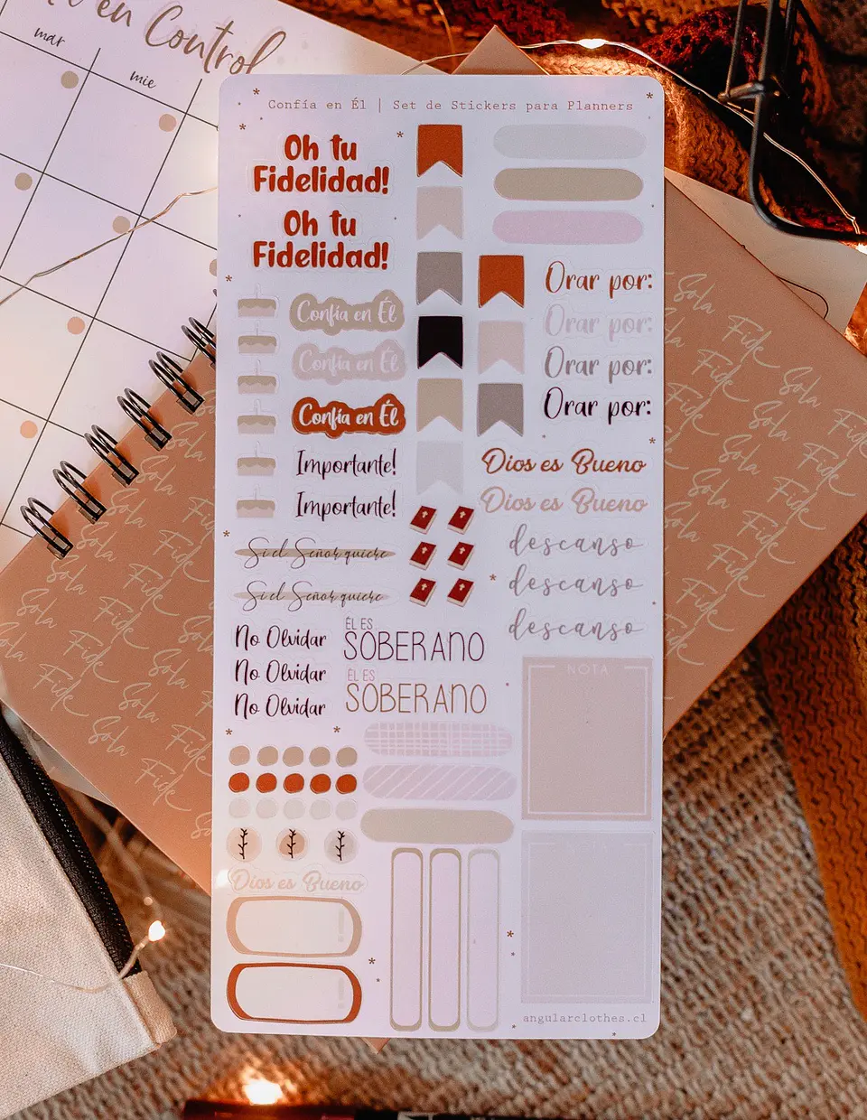 Confía en Él - Set de Stickers para Planners  2