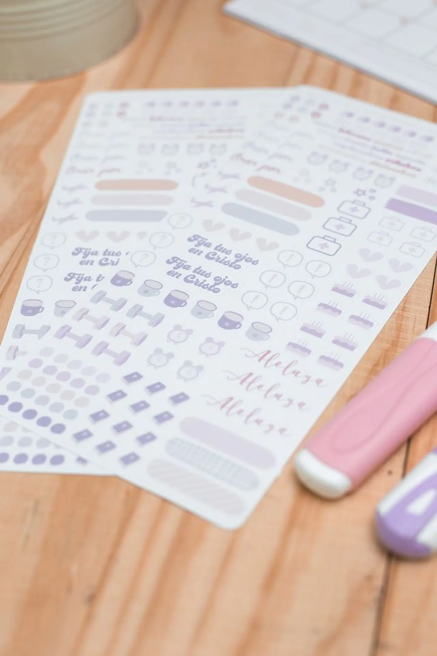 Confía en Él II - Set de Stickers para Planners 2