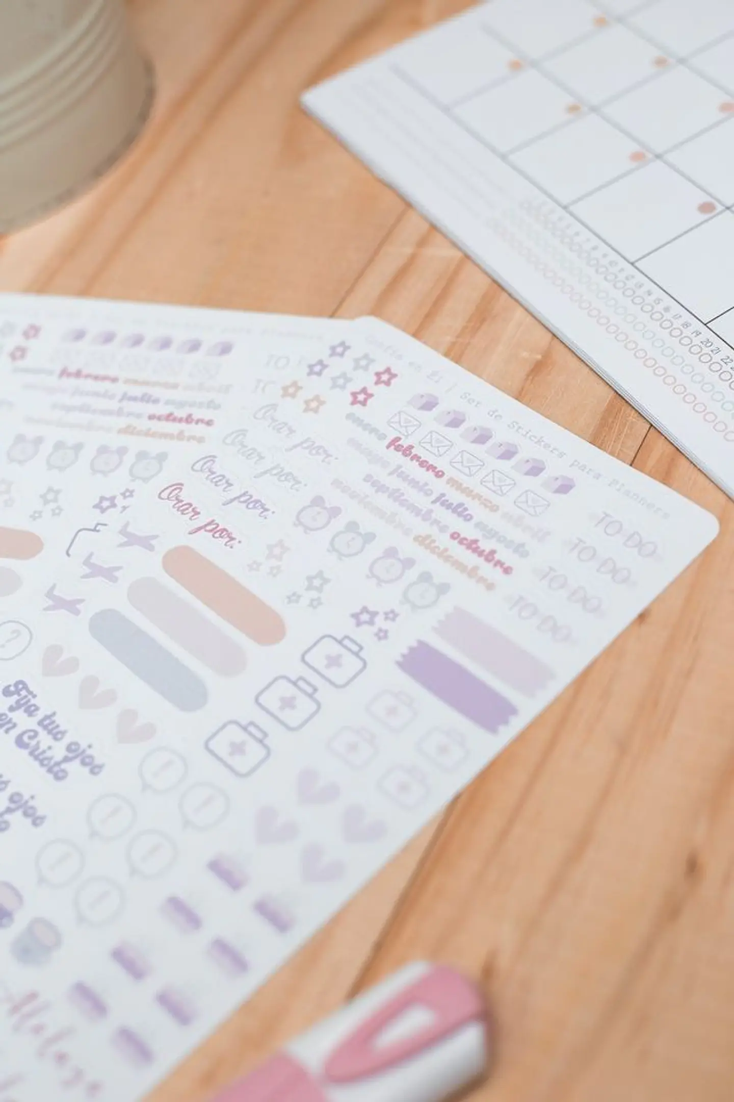 Confía en Él II - Set de Stickers para Planners 3