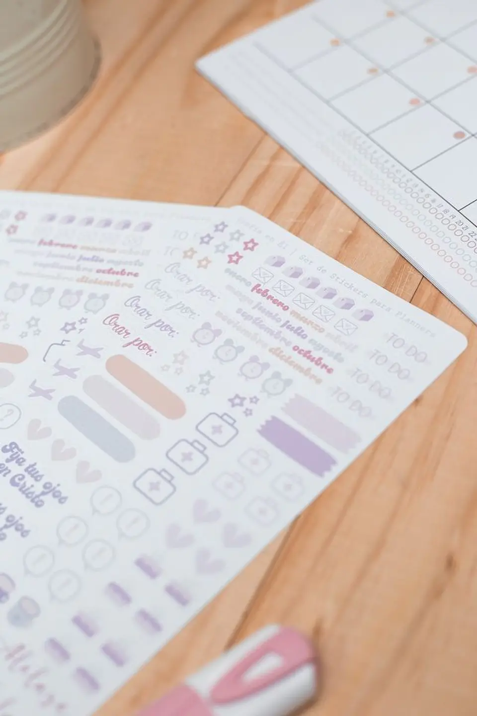 Confía en Él II - Set de Stickers para Planners 3