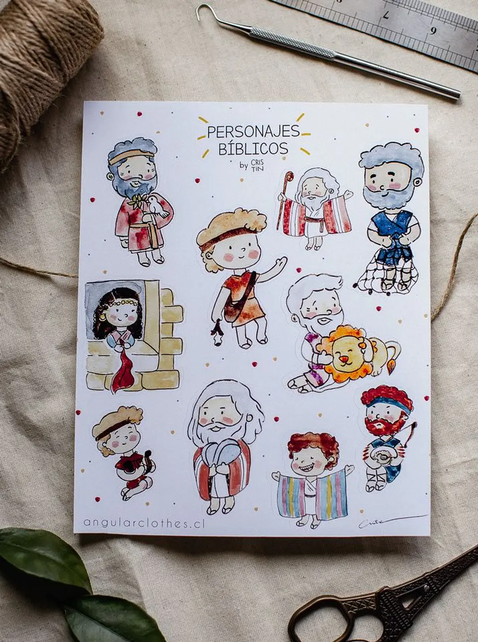 Stickers Personajes Bíblicos 1