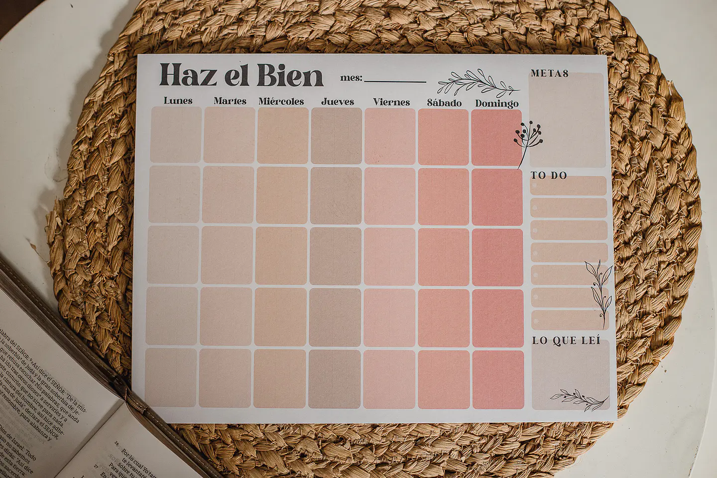 Haz el bien - Planner Mensual de Escritorio 2