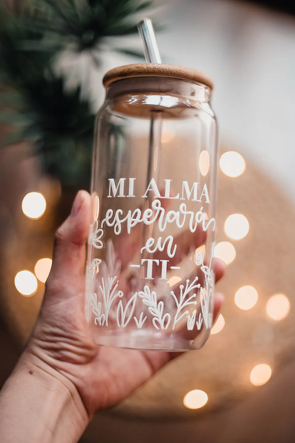 Mi alma esperará en Ti - Vaso de Vidrio 1