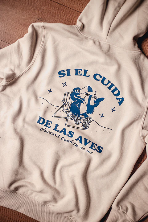 Si el cuida de las aves - Polerón Canguro