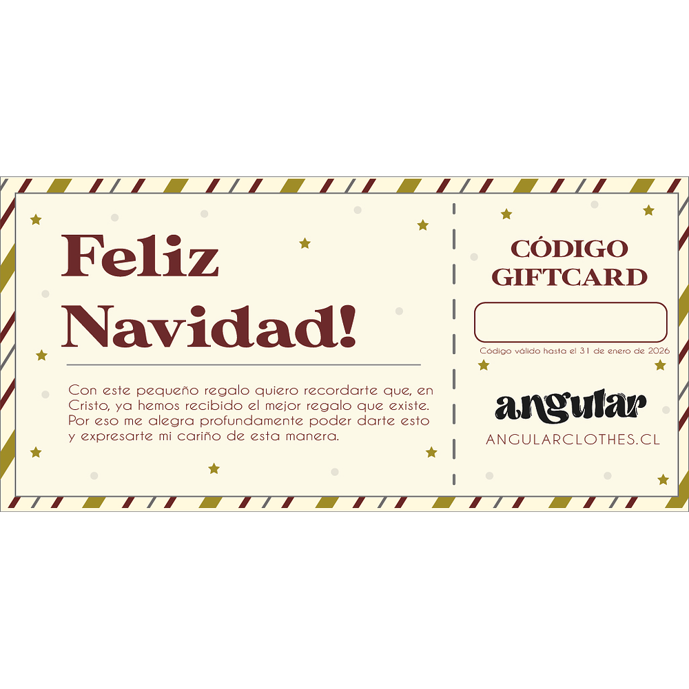 GIFTCARD NAVIDEÑA!