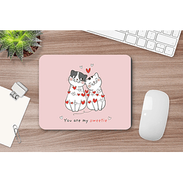 M105 Mousepad personalizado Gatos enamorados
