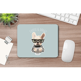 M108V2 Mousepad personalizado Perro con Cafe