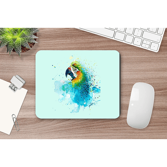 M38V2 Mousepad personalizado Loro multicolor