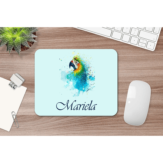 M38V2 Mousepad personalizado Loro multicolor