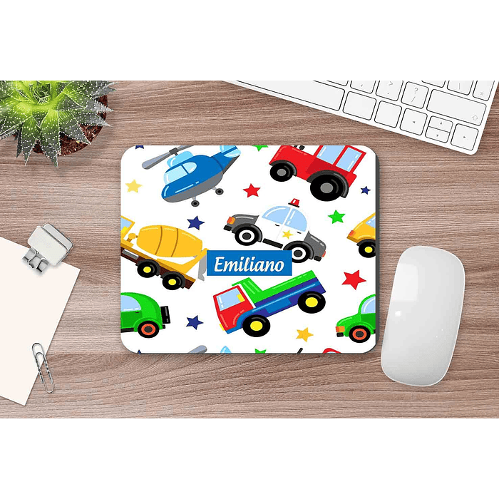 M174 Mousepad personalizado Autos infantiles