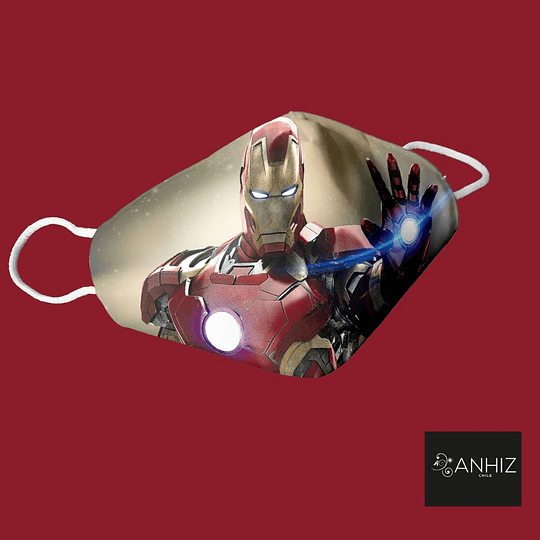 E224 Mascarilla Antifluidos Avengers - Ironman