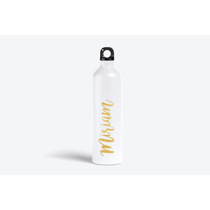 B12 Botella personalizada con nombre vertical