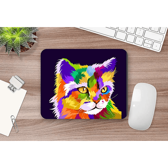 MOUSE PAD PERSONALIZADO M204 GATO ARTE POP