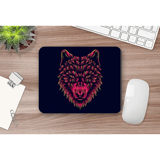 MOUSE PAD PERSONALIZADO M205 LOBO ABSTRACTO