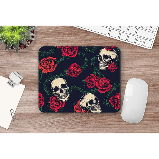 MOUSE PAD PERSONALIZADO M211 CALABERAS Y FLORES