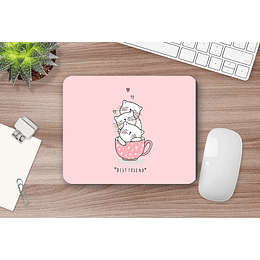 MOUSE PAD PERSONALIZADO M218 GATOS MEJORES AMIGOS