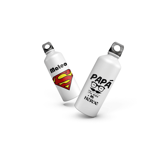 B31 Botella personalizada Superman Dia del Padre
