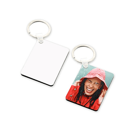 Llavero rectangular personalizado con foto LL4 ambos lados