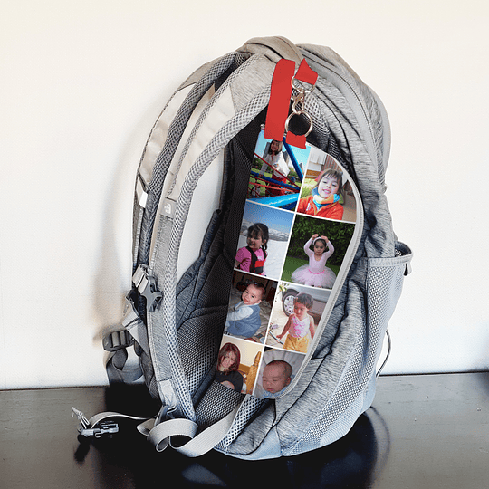 Funda térmica para botella con collage de fotos