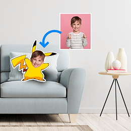 Cojin animado Pokemon con foto de cara C16