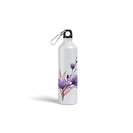 Botella metalica personalizada Flores B55V2