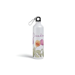 Botella metalica personalizada Flores B55V9