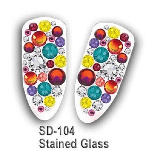 Pack cristales Swarovski para uñas STAINED GLASS