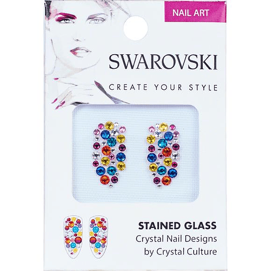 Pack cristales Swarovski para uñas STAINED GLASS